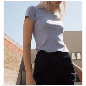 Brandy Melville Helen top light blue